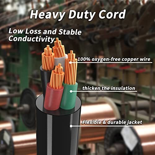 10FT 4Prong 30 AMP Dryer Cord NEMA 1430P Heavy Duty Power Extension