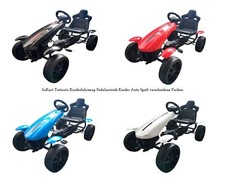 Kinder Tretauto Pedalfahrzeug Kart mit EVA-Reifen, Kettenantrieb & Handbremse