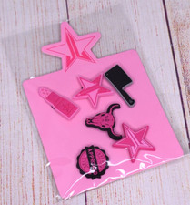 NEW SEALED Jeffree Star 6 Different Shoe Charms Pink Black Lipstick Logo