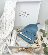 Personalizable Newborn Gift Box - Baby Boy Gift Set  Organic