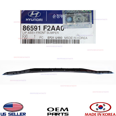 LOWER DEFLECTOR LIP FRONT BUMPER Genuine! ELANTRA SEDAN 2019-2020
