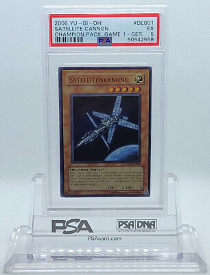 YUGIOH GERMAN CP01-DE001 SATELLITE CANNON SATELLITENKANONE PSA 5