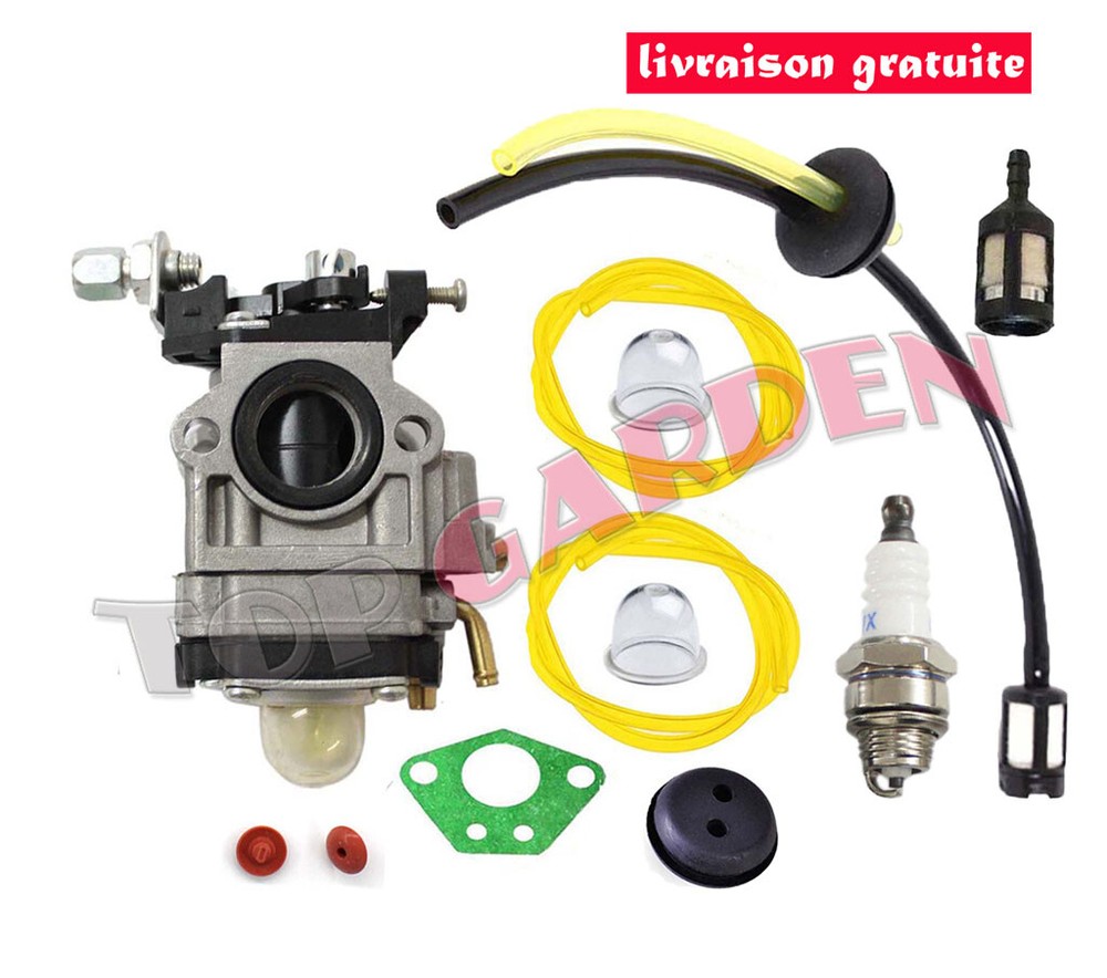 Carburetor hose kit for multifunction brushcutter 52cc 49cc 43cc 15mm