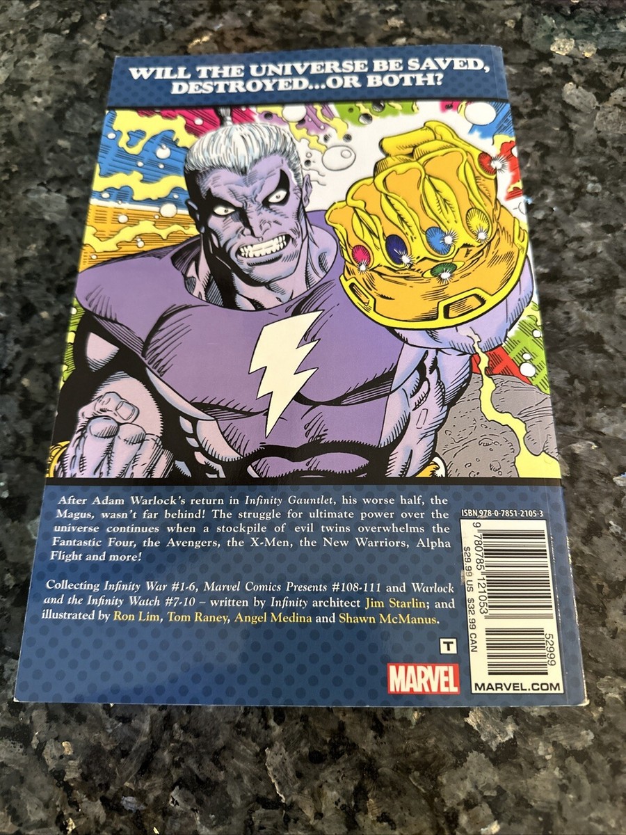 The Infinity War TPB Marvel Jim Starlin Ron Lim Adam Warlock X-Men