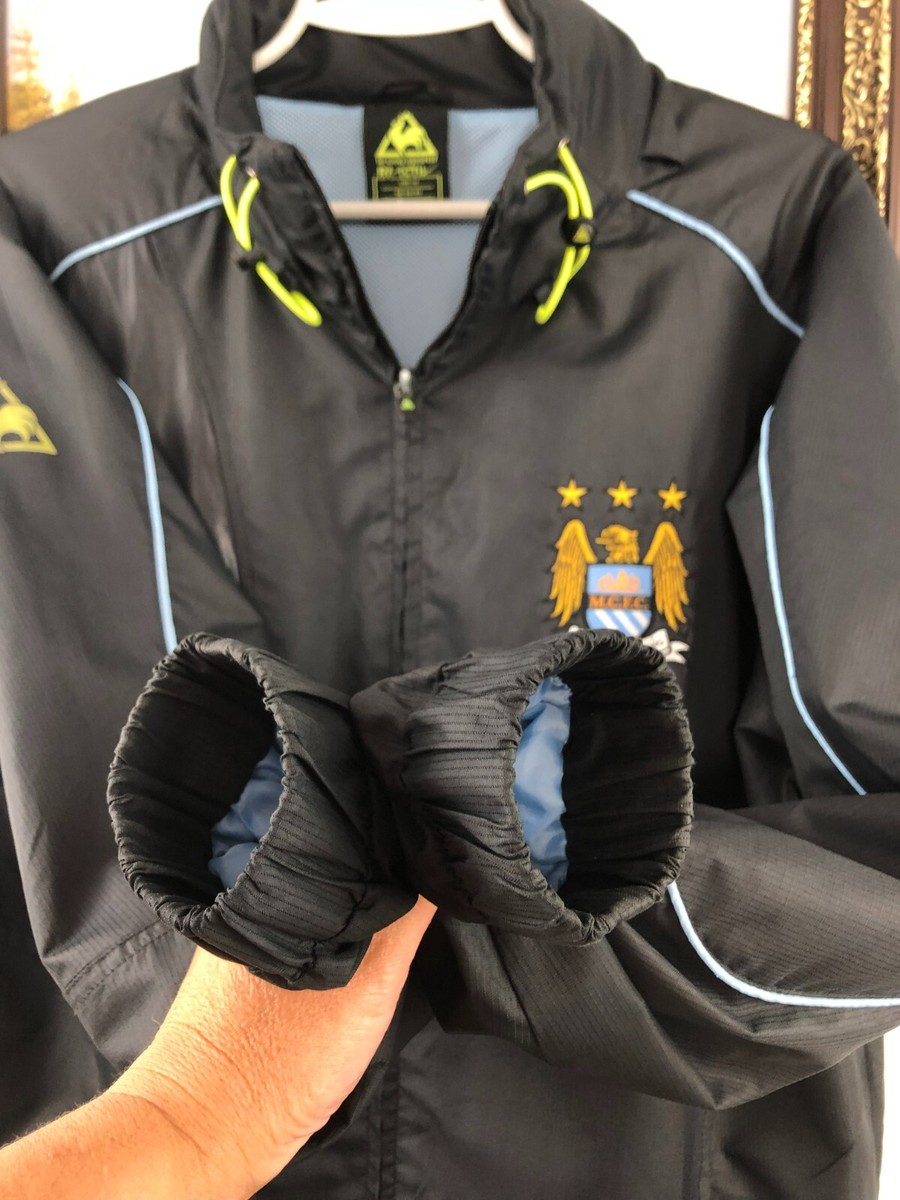 Vintage Manchester City Football Jacket Soccer Windbreaker Track