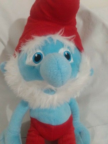 Muñeca Papá Pitufo de peluche de 16", de la película Los Pitufos Gorra Frigia Roja 2013 - Imagen 2 de 10