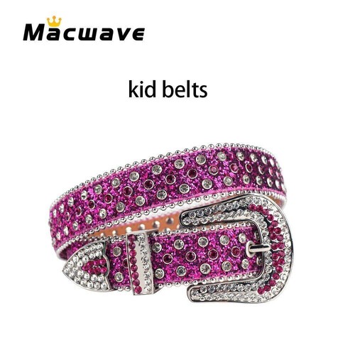 2023 Western Rhinestone Belt Boys and Girls Belt Students Dress Belt - Picture 2 of 37