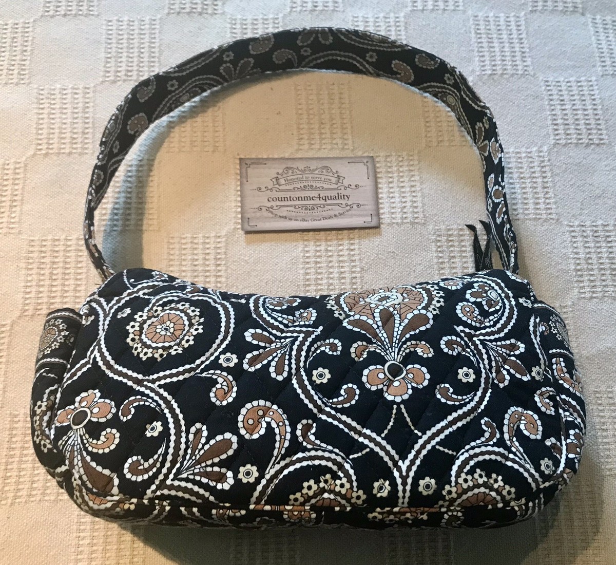 Vera Bradley Caffe Latte Maggie Shoulder Bag Handbag Purse Great