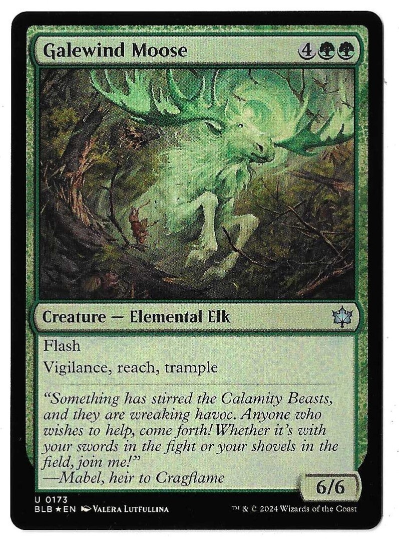MTG Galewind Moose FOIL Bloomburrow (BLB) Uncommon Magic Card