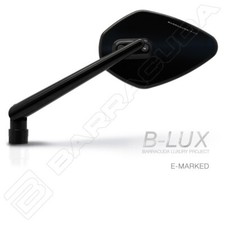 BARRACUDA MOTO COPPIA SPECCHI RETROVISORI SKIN-X ALUX ALLUMINIO NAKED NERO BLACK