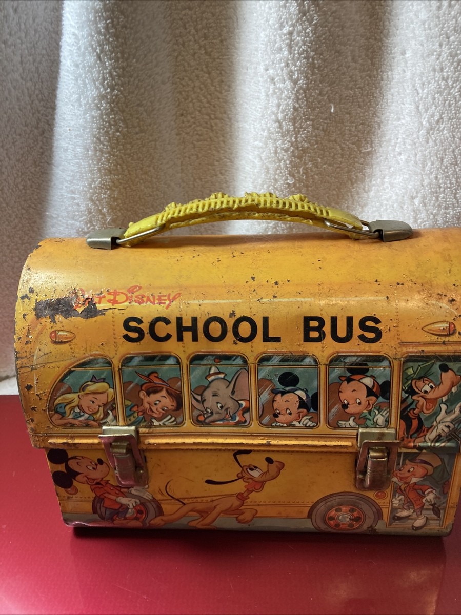 Vintage 1960's Early Version Logo Walt Disney School Bus dome