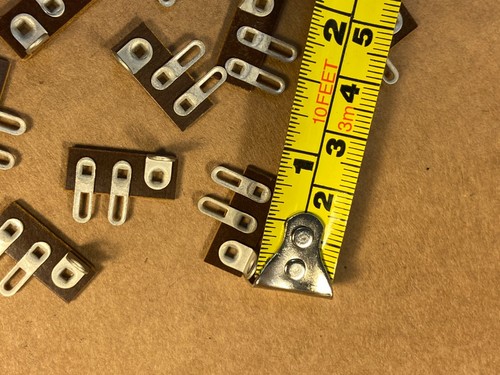 Menge 10 NOS 2-Lappen Phenolklemmenstreifen mit Lötkolben für Rohrverstärker #D - Bild 2 von 3