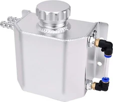 1L Radiator Coolant Overflow Bottle Recovery Water Tank Reservoir Silver