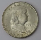 Uncirculated 1951 S Franklin Half Dollar - Item# 6438