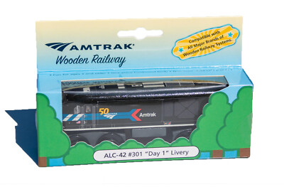 Amtrak Day 1 ALC-42 Siemens Wooden Train 50th Anniversary