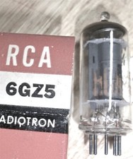 6GZ5 TUBE RCA NIB TESTED BOXED VINTAGE COMMERCIAL SURPLUS