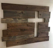 Rustic pallet Wood “Holy Cross” decor