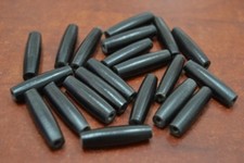 50 PCS BLACK BUFFALO HORN TUBE HAIR PIPE CHOKER BEADS 1"