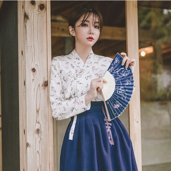 modern korean dress style female Hanbok Women Dress, Korean Modern Hanbok Wrap Style Dress, Korea Modernized Daily Casual Party Long Sleeve Hanbok Dress Yellow Green Color