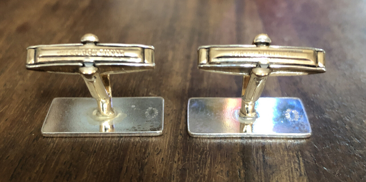 Sterling Silver Cufflinks With Leaf pattern 925 - image 4