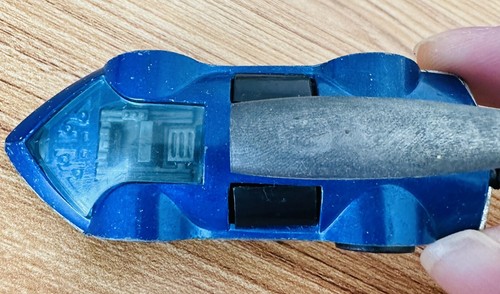 Hot Wheels Redline 1971 Rocket Bye Baby HK Blue w Tan Interior Factory Mistrike - Picture 5 of 9