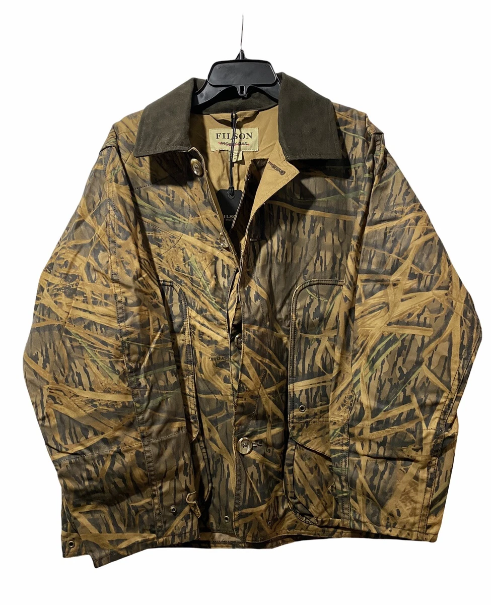 Filson Mossy Oak Shelter Oiled Waterfowl Upland Shadow Grass Camo Jacket  Medium