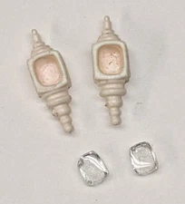 1:25 scale model resin hearse coach lights funeral opera lamps