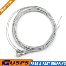 Two 150" Replacement Cable Wire- Enclosed Cargo Trailer Ramp Door Spring 12.5'