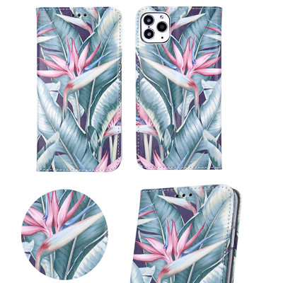 HUAWEI P40 LITE E - Handy Tasche Hülle Motiv Schutz Book Case Muster FIORI 2