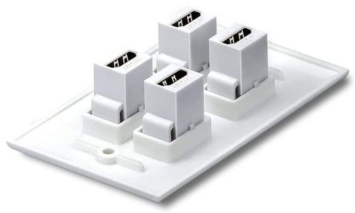 HDMI Keystone Insert Connector Jack Female to Female Adapter Coupler White - Picture 4 of 6