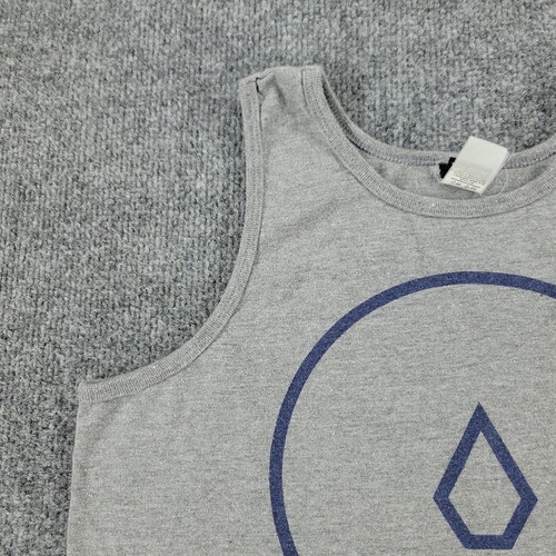 Volcom Tank Top Shirt Boy Large Gray Logo Graphic Round Neck Sleeveless Pullover - Picture 5 of 12