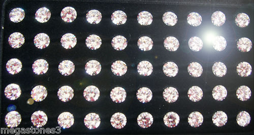 Pierre FANTASTIQUE CZ 10,00mm avec taille symétrique Hearts and Arrows