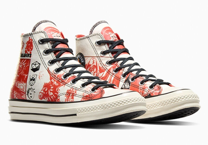 Dungeons & Dragons x Converse Chuck 70 High 'Egret Red' Shoes