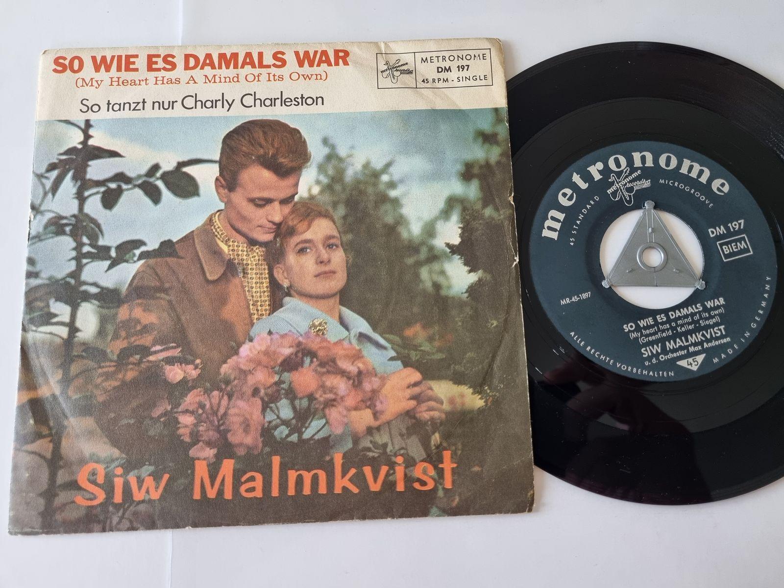 7"" Single Siw Malmkvist - So wie es damals war Vinyl Germany