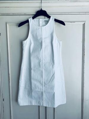 NWT JCrew $88 Women's Denim Shift Dress in White Size 00 AK257 | eBay