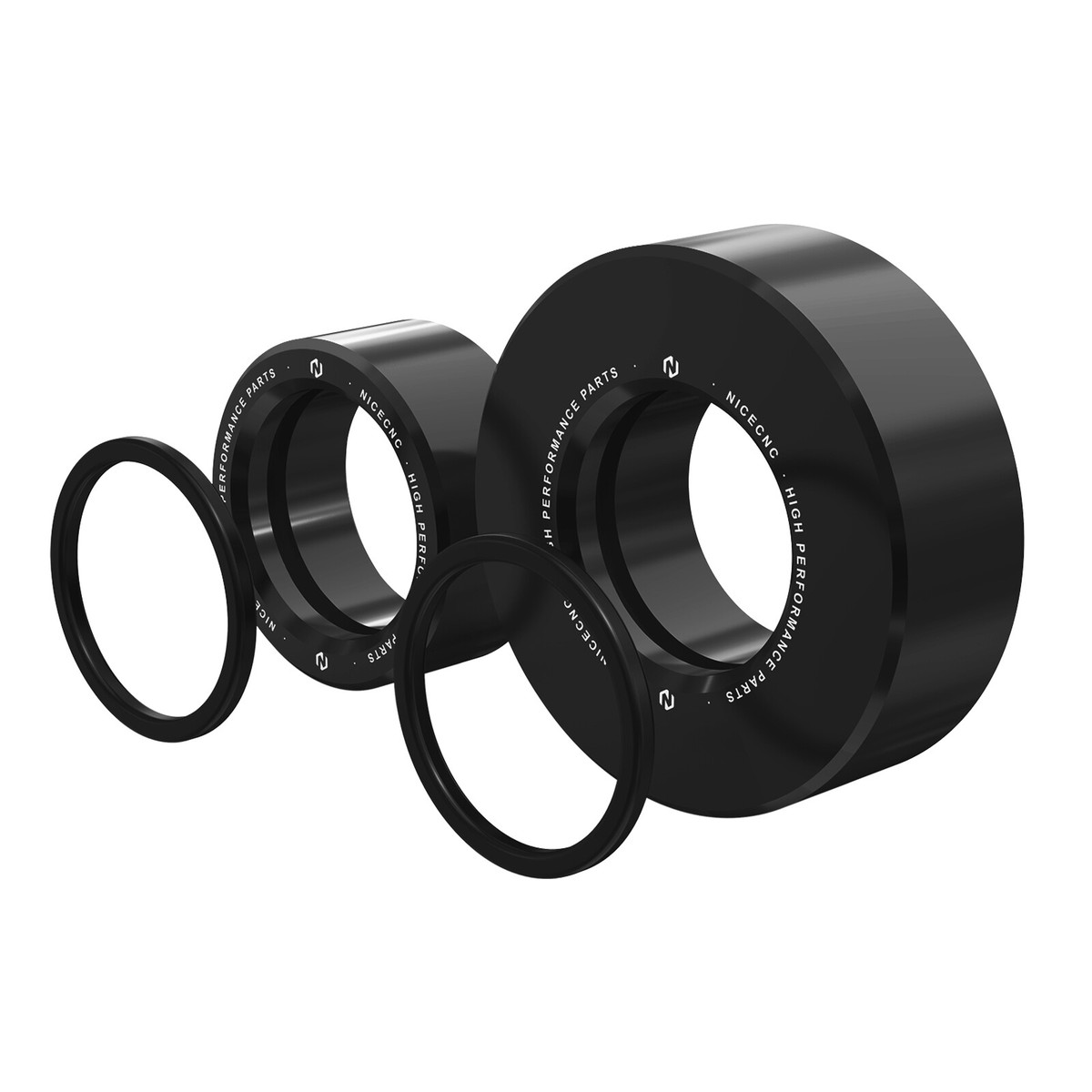 2X Anodized Rear Wheel Collar Spacers For Yamaha FZ07 2015-2017