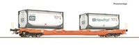 Roco 6600275 Containerwagen T5 Wascosa Ep 6 Auf Wunsch Achsen FüR MäRklin Gratis