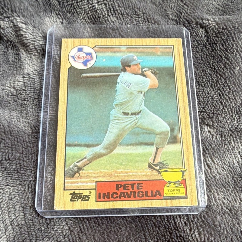 Topps 1987 Pete Incaviglia Rookie Card #550 Texas Rangers MLB