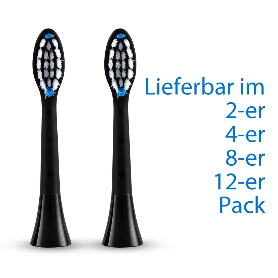 Silk'n SonicYou Aufsteckbürsten medium schwarz Ersatzbürsten Zahnbürstenköpfe
