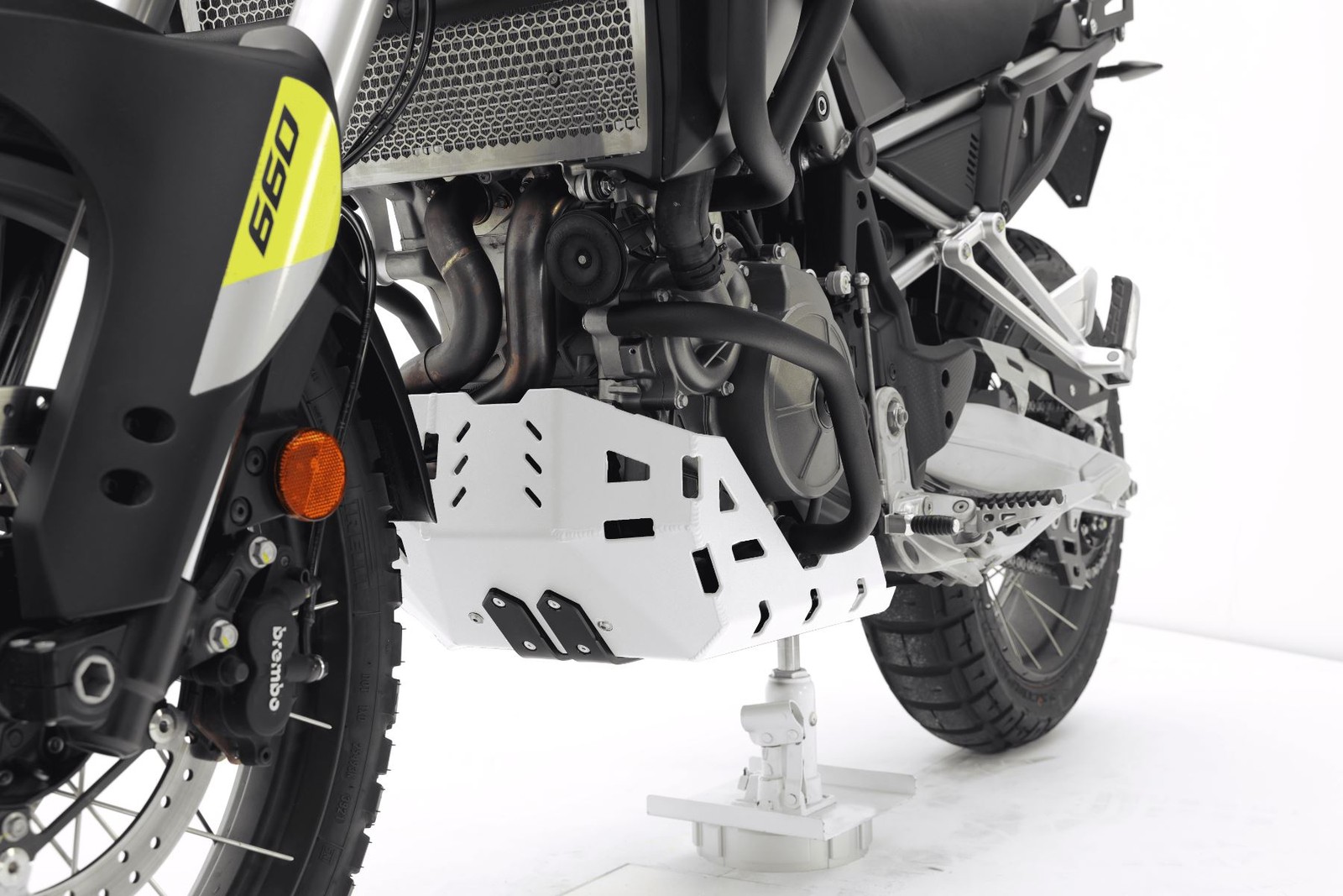 Isotta White Engine Guard Bash Plate Aprilia Tuareg 660 Rally 2025-2026