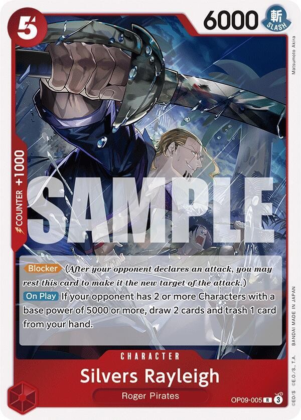 One Piece - Silvers Rayleigh - Emperors in the New World OP09-005 - NM