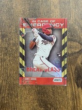 James Wood 2025 Topps Stadium Club Rookie Insert In Case of Emergency Nationals
