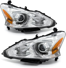 2013 2014 2015 Nissan Altima Headlight Assembly Only Fit 4door Clear Lens Chrome