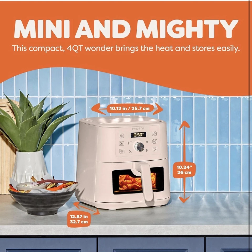 Mini freidora de aire Instant Pot 4Qt VORTEX 6 en 1, opciones de programa personalizadas, freír al aire Foto 2 de 4