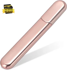 Premium Glass Nail File with Case, Crystal Diamond Salon Best Beauty Nail Buffer