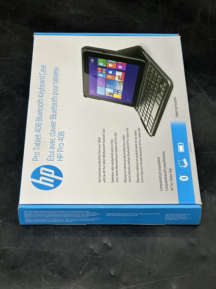 NIB HP Pro Tablet 408 Bluetooth Keyboard Case - Image 4 of 4