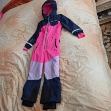 Schneeanzug, Skianzug, Gr. 116, NORTHVILLE SILVER SERIES, blau/rosa/lila, Kapuze