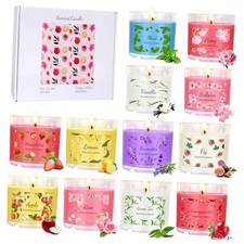 Scented Candles for Home, 12 Pack Candle Set for Women, Small Soy 12 pack