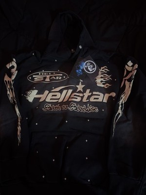 Black Hellstar Hoodie Size M