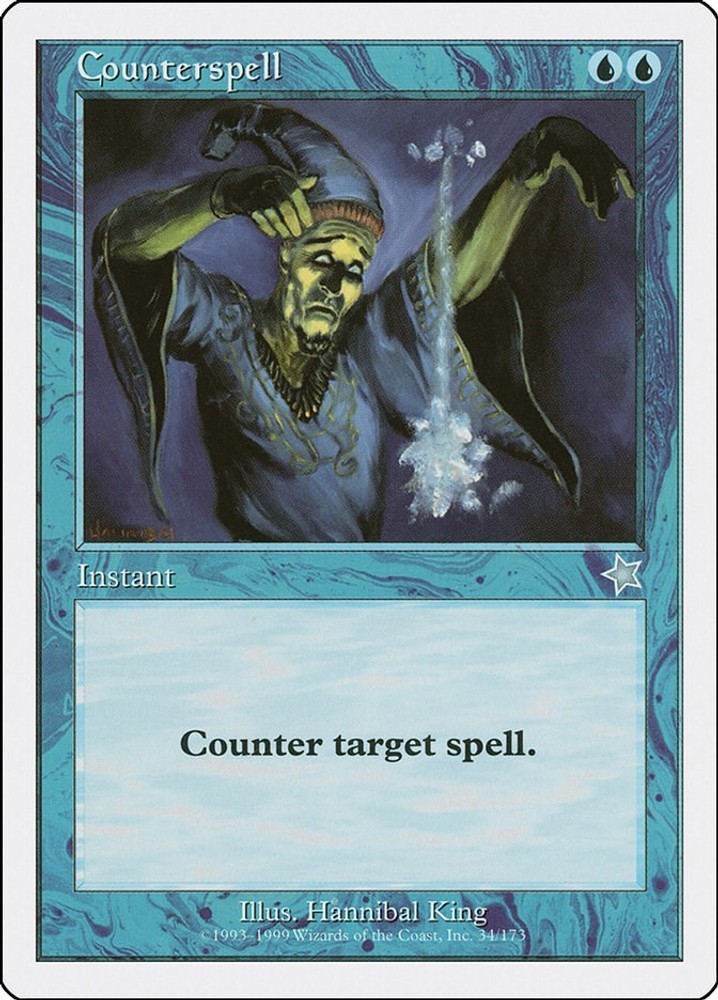 Counterspell #34 (MP) Starter 1999 (S99) MTG